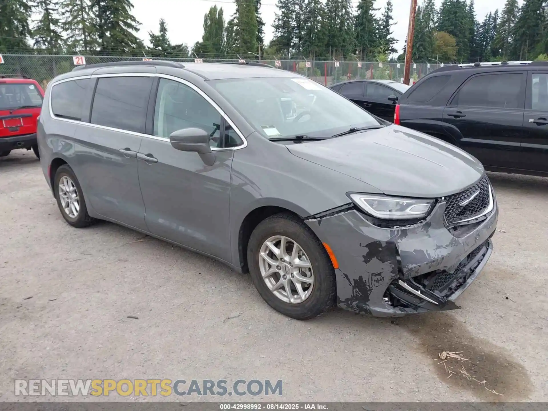 1 Photograph of a damaged car 2C4RC1BG8NR152815 CHRYSLER PACIFICA 2022