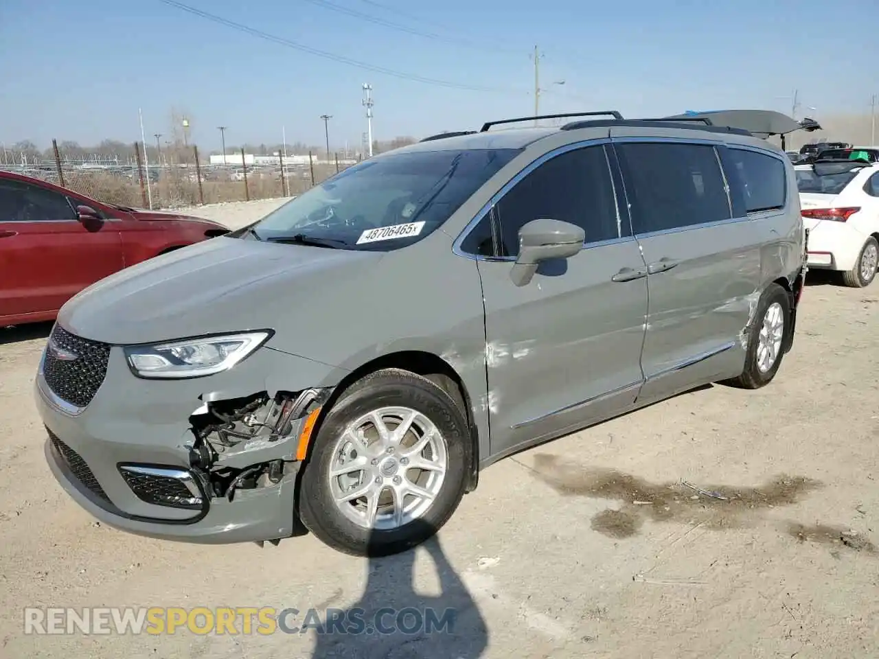1 Photograph of a damaged car 2C4RC1BGXNR191227 CHRYSLER PACIFICA 2022
