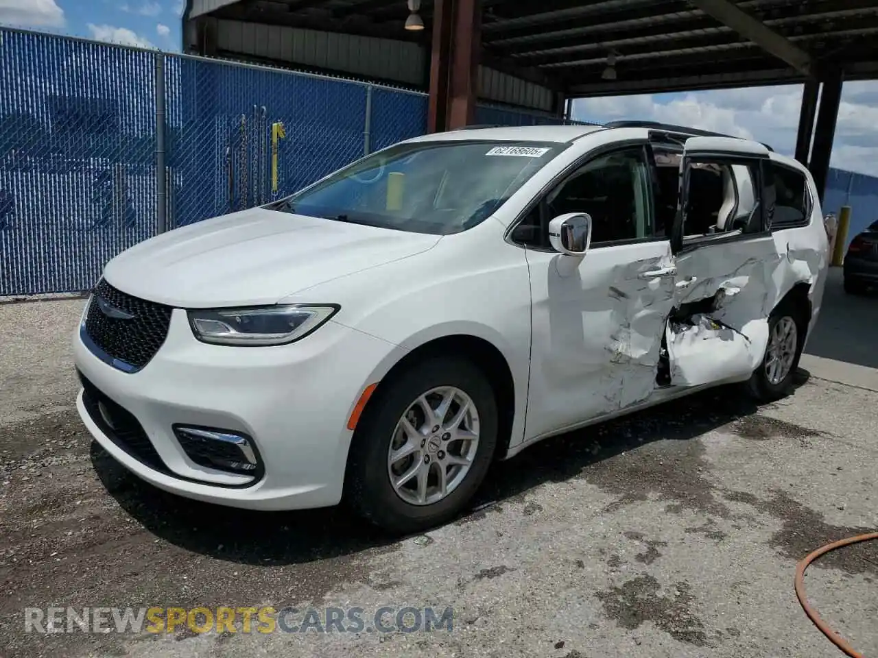 1 Photograph of a damaged car 2C4RC1BGXNR214974 CHRYSLER PACIFICA 2022