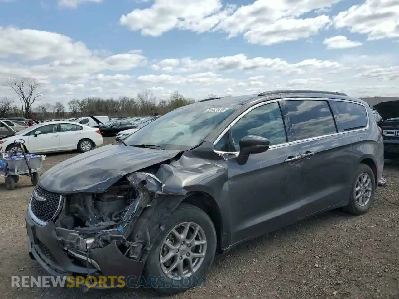 1 Photograph of a damaged car 2C4RC1FG2NR101997 CHRYSLER PACIFICA 2022
