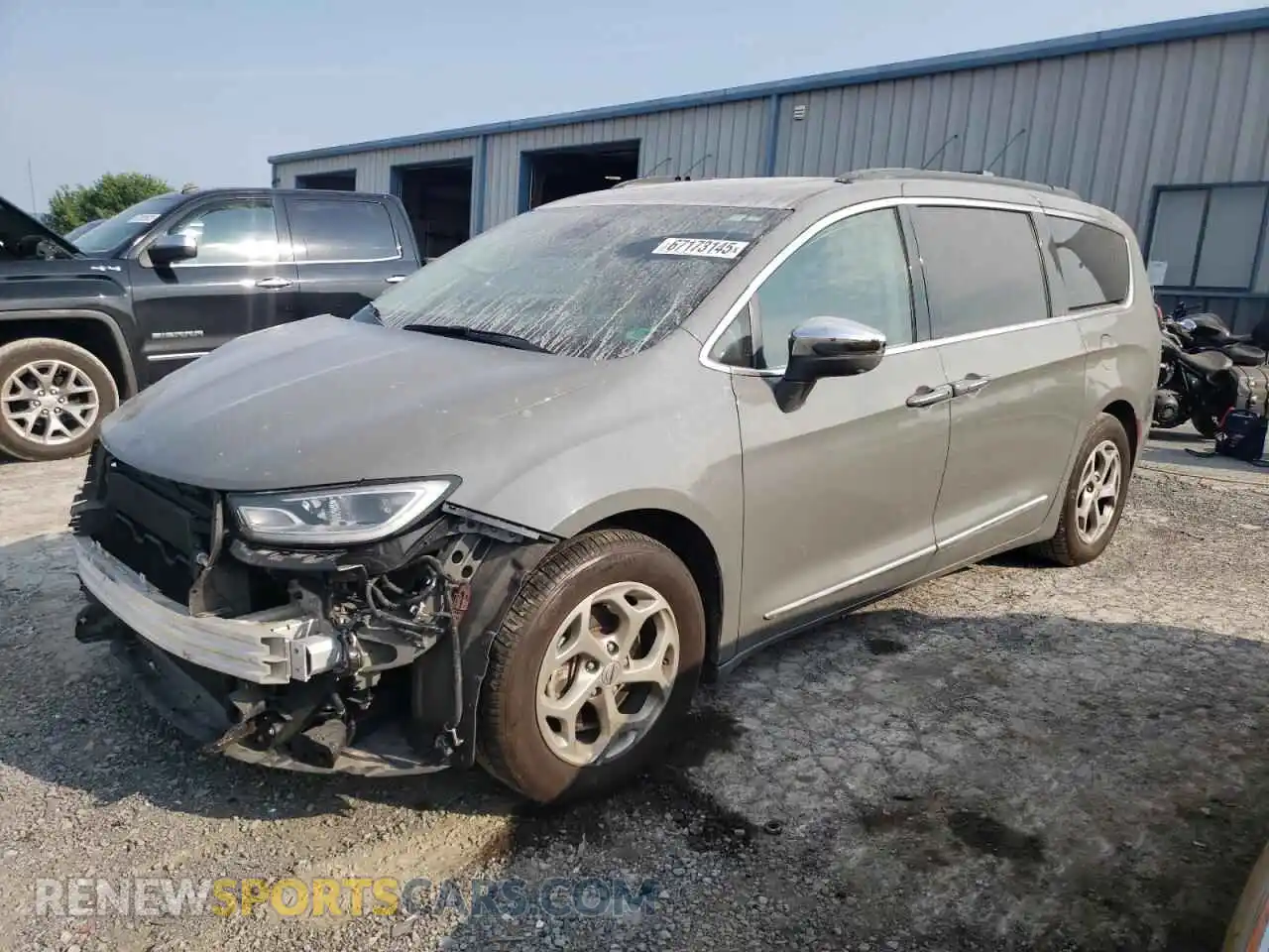 1 Photograph of a damaged car 2C4RC1GG0NR198129 CHRYSLER PACIFICA 2022