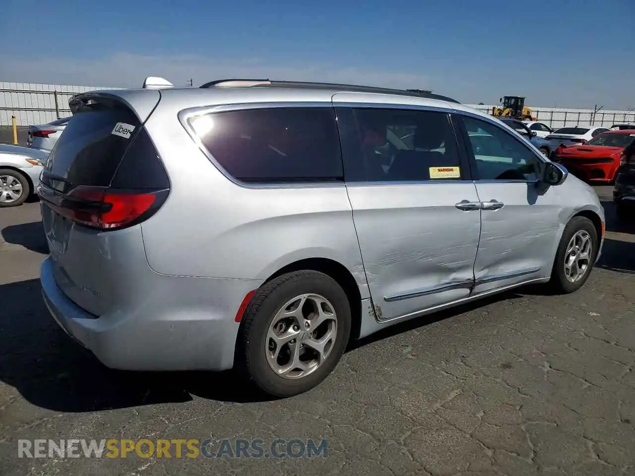 3 fotografías del automóvil dañado 2C4RC1GG2NR175872 CHRYSLER PACIFICA 2022
