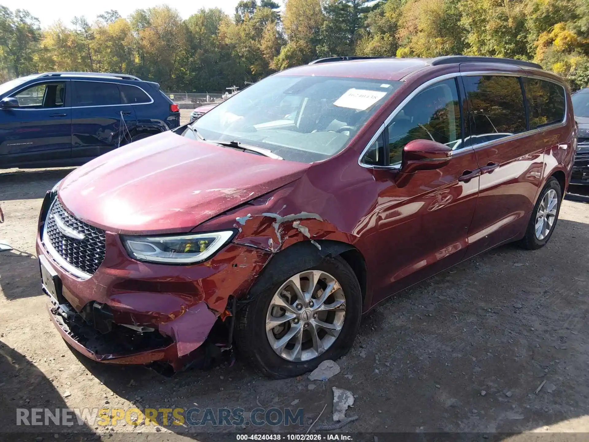 2 Фотография поврежденного автомобиля 2C4RC3BG1NR113219 CHRYSLER PACIFICA 2022