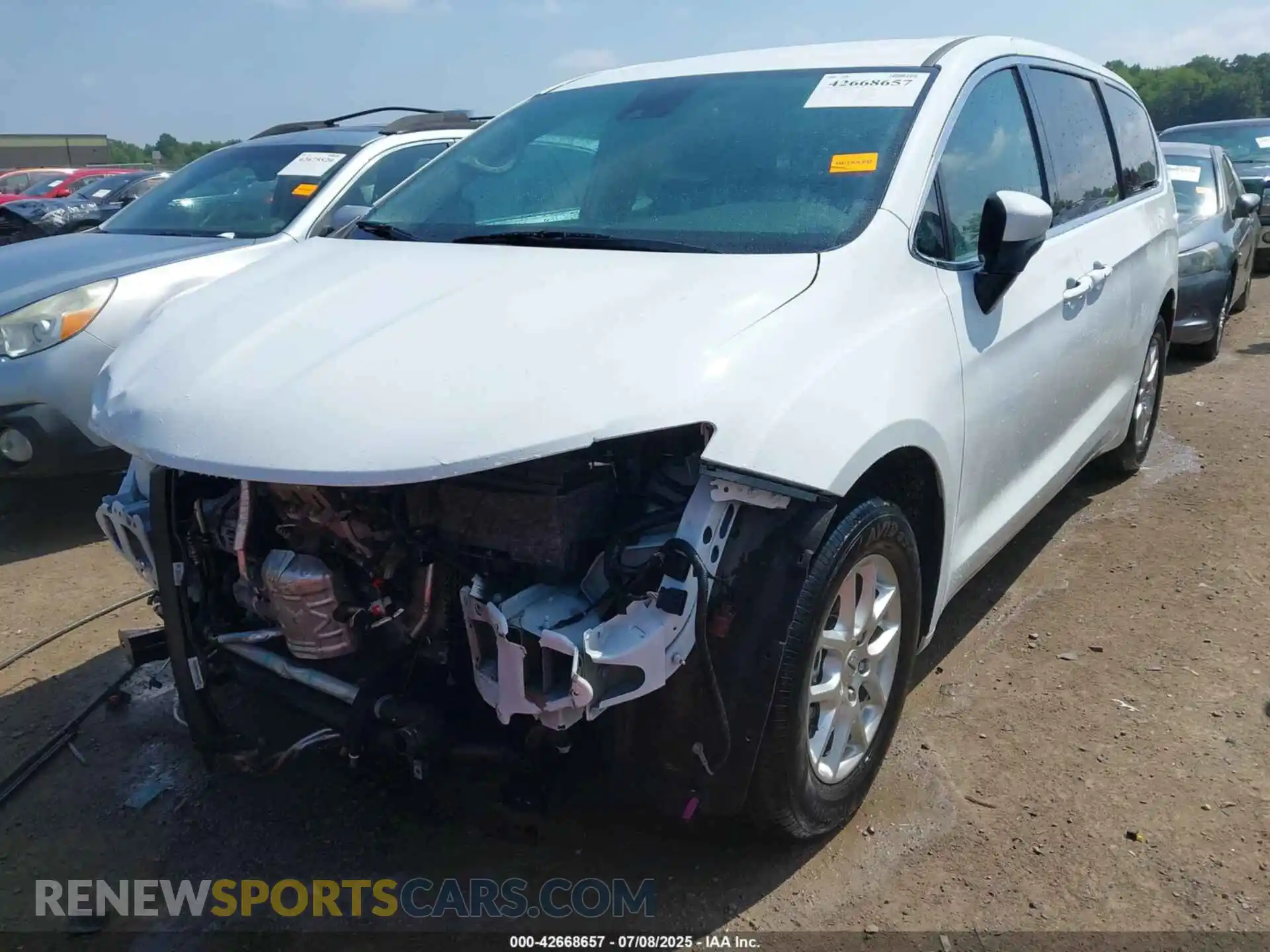 2 Photograph of a damaged car 2C4RC1BG1PR628406 CHRYSLER PACIFICA 2023