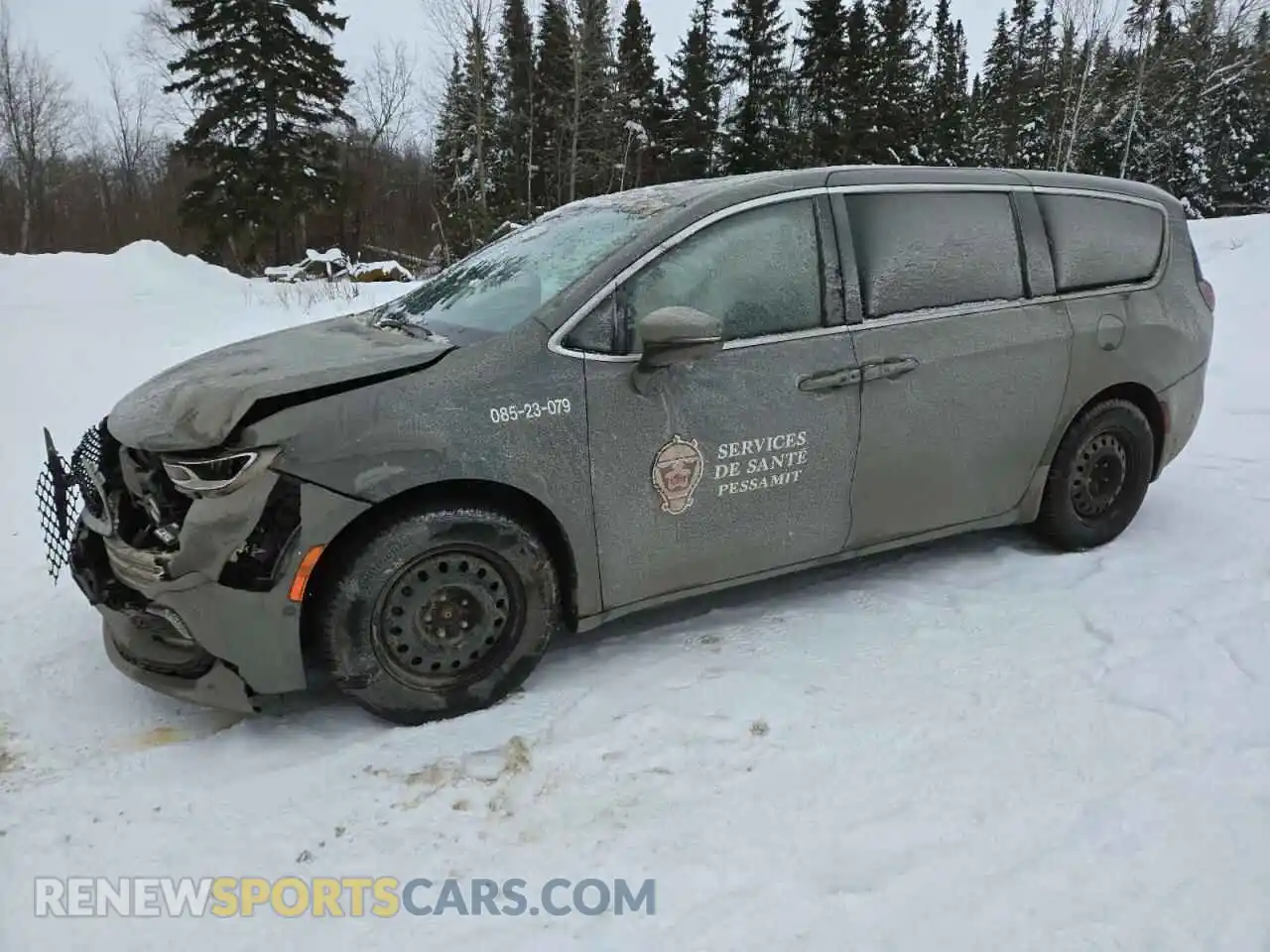 1 Photograph of a damaged car 2C4RC1BGXPR501962 CHRYSLER PACIFICA 2023