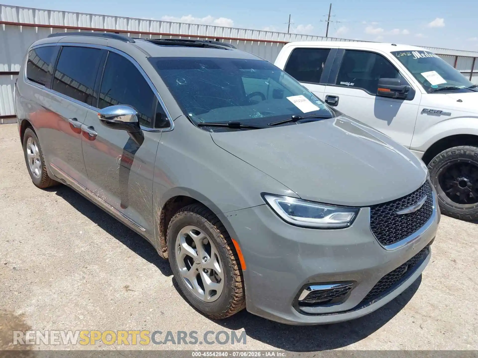 1 Photograph of a damaged car 2C4RC1GG9PR606064 CHRYSLER PACIFICA 2023