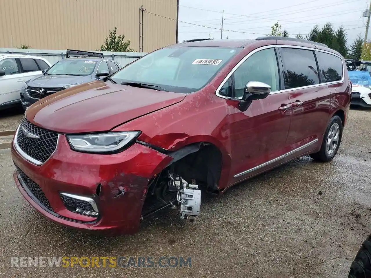1 Фотография поврежденного автомобиля 2C4RC3GG7PR609623 CHRYSLER PACIFICA 2023
