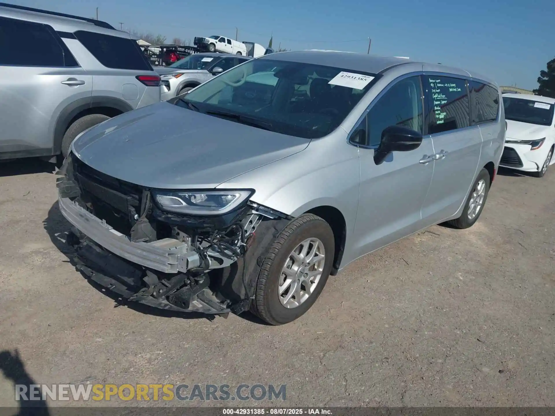 2 Photograph of a damaged car 2C4RC1BG1RR189033 CHRYSLER PACIFICA 2024