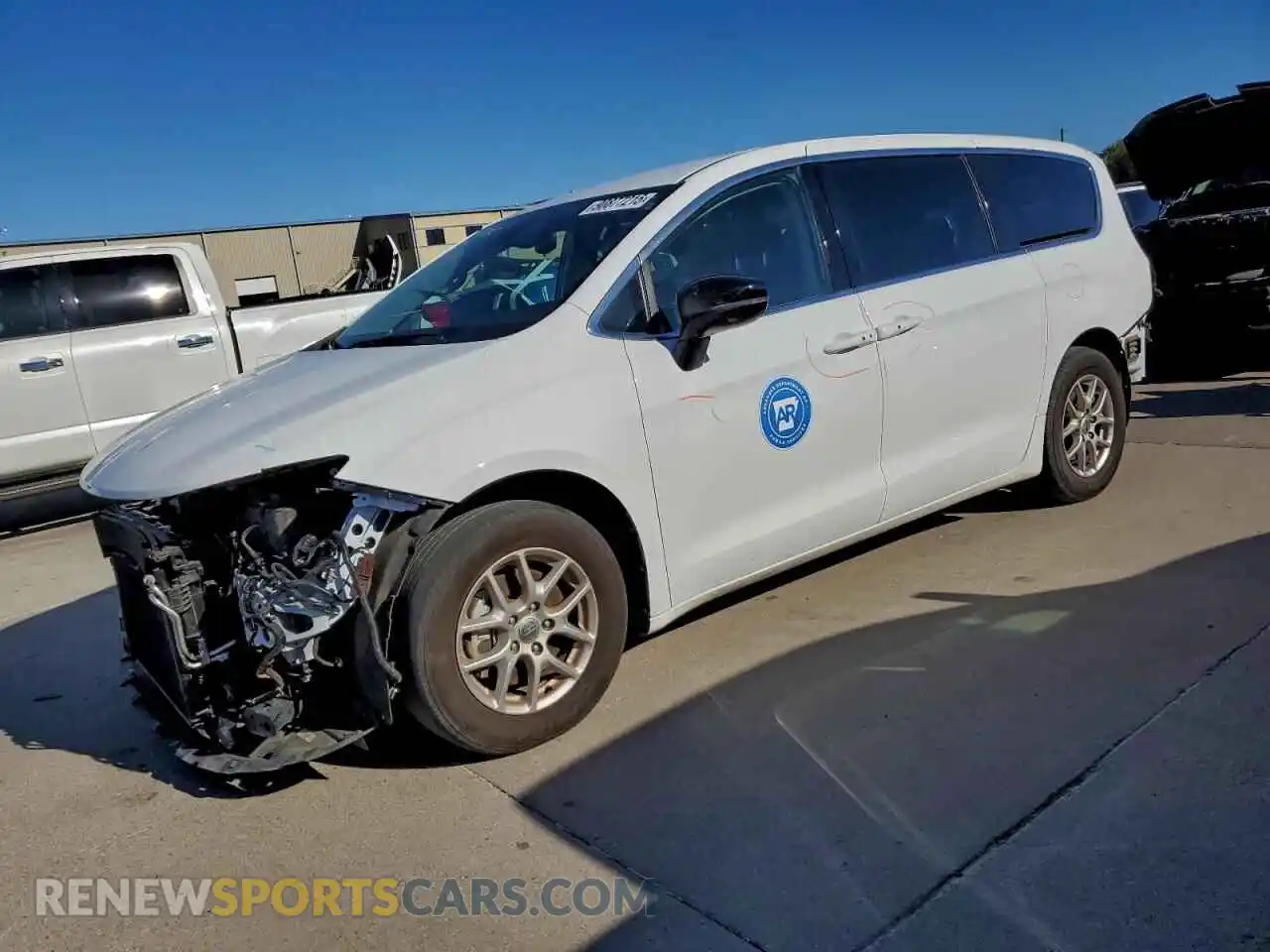 1 Photograph of a damaged car 2C4RC1BG8RR187540 CHRYSLER PACIFICA 2024