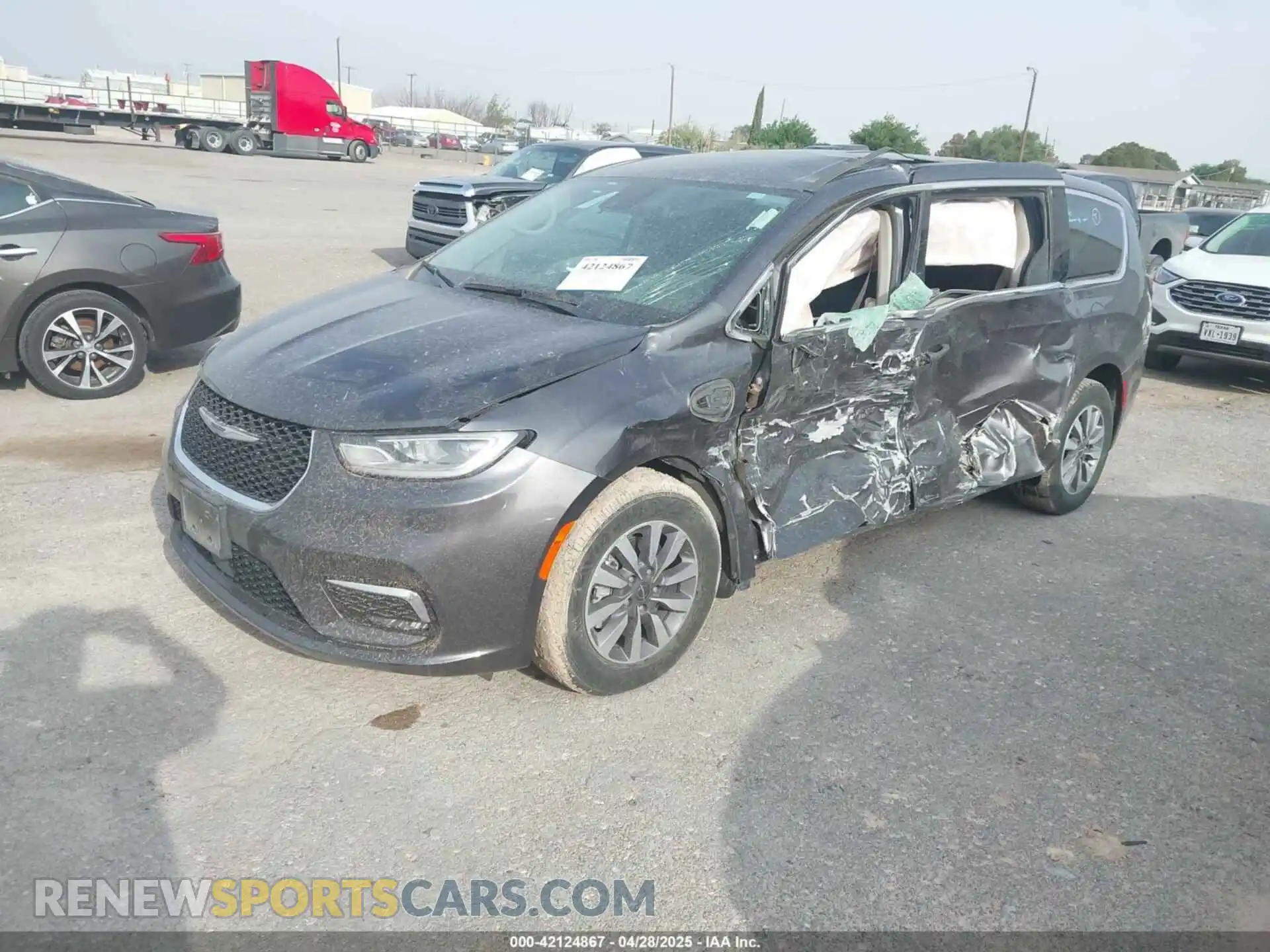 2 Photograph of a damaged car 2C4RC1L73PR598923 CHRYSLER PACIFICA HYBRID 2023