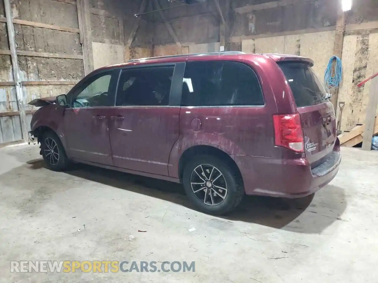 2 Photograph of a damaged car 2C4RDGCG0KR642921 DODGE CARAVAN 2019