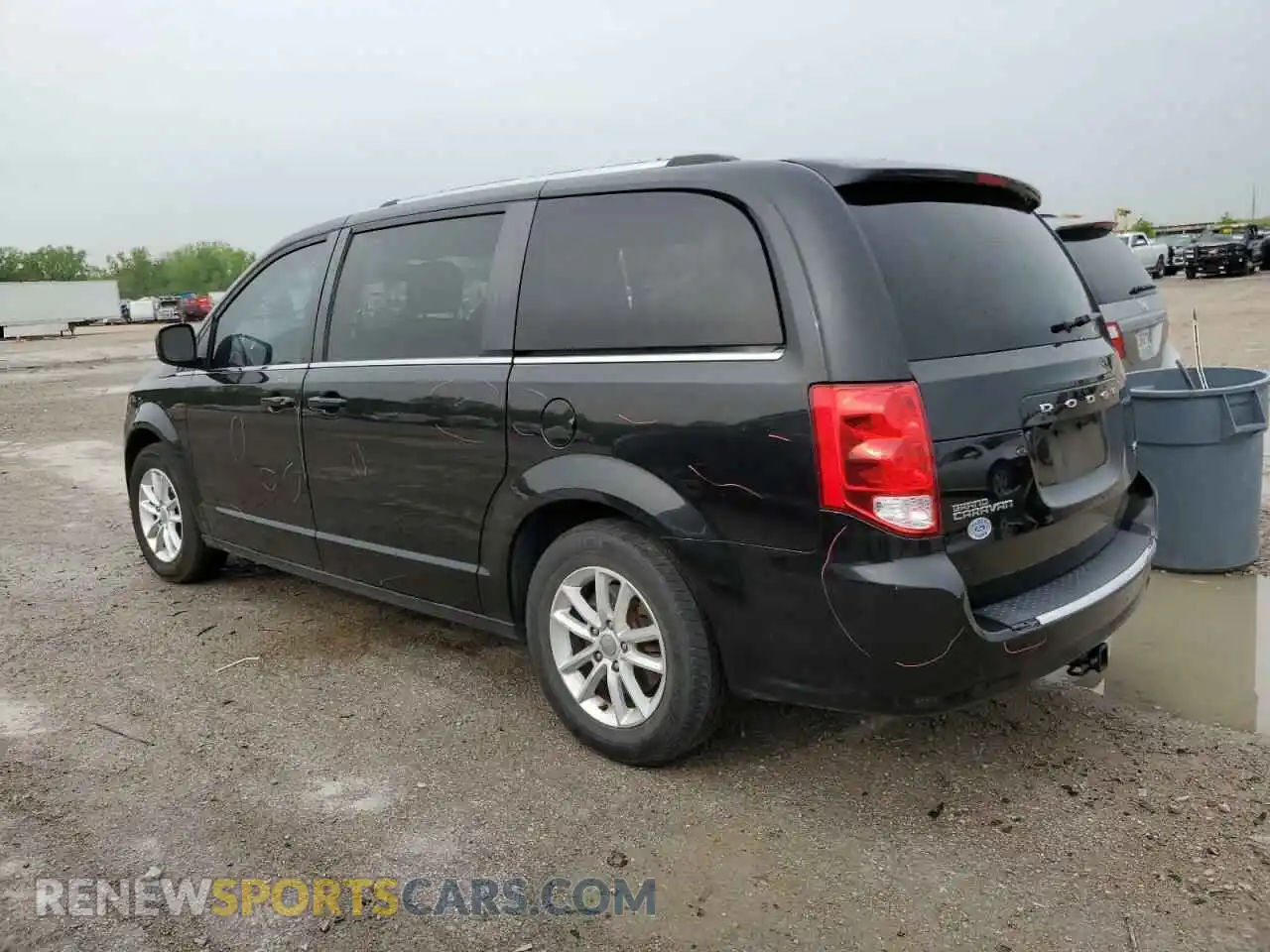 2 fotografías del automóvil dañado 2C4RDGCG1KR659923 DODGE CARAVAN 2019