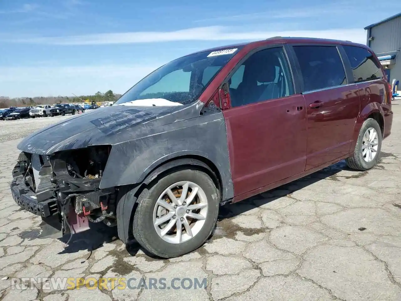 1 Photograph of a damaged car 2C4RDGCG3KR557295 DODGE CARAVAN 2019