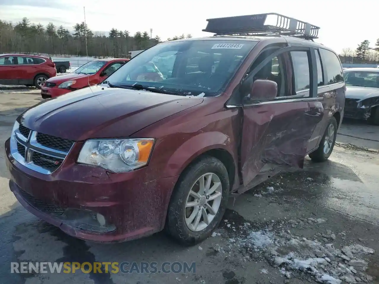 1 Photograph of a damaged car 2C4RDGCG3KR689912 DODGE CARAVAN 2019