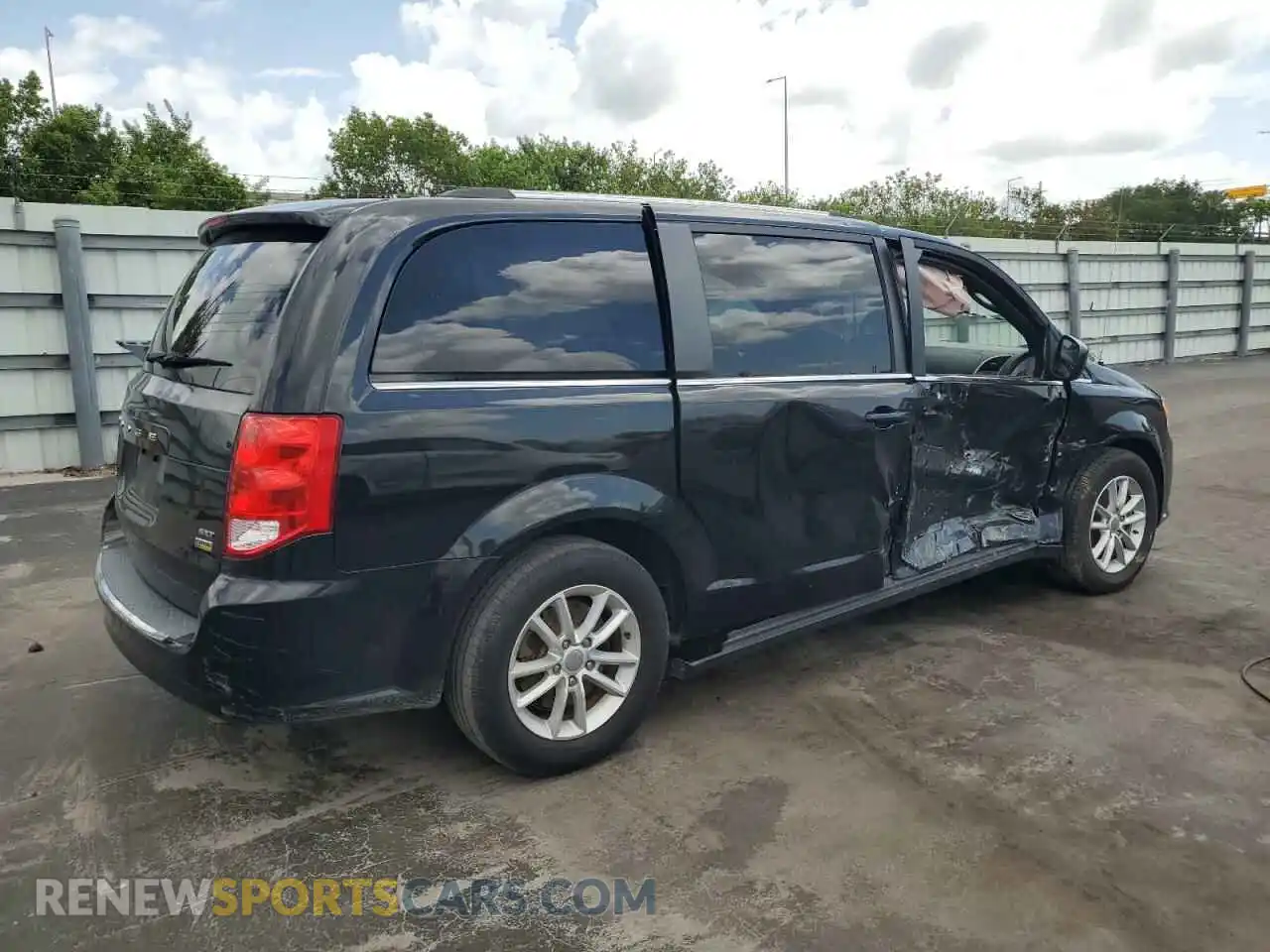 3 fotografías del automóvil dañado 2C4RDGCG5KR747616 DODGE CARAVAN 2019