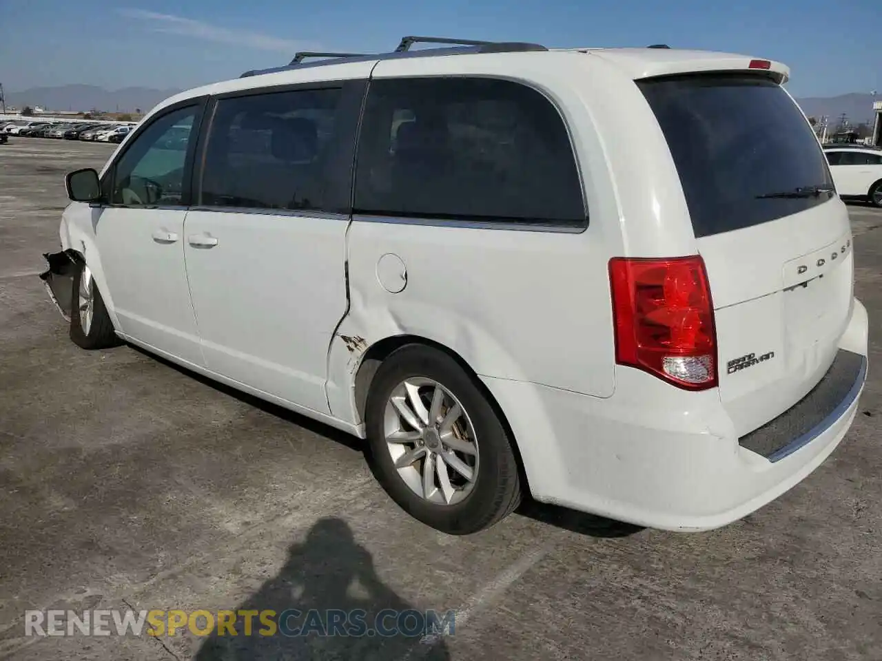 2 fotografías del automóvil dañado 2C4RDGCG7KR737119 DODGE CARAVAN 2019