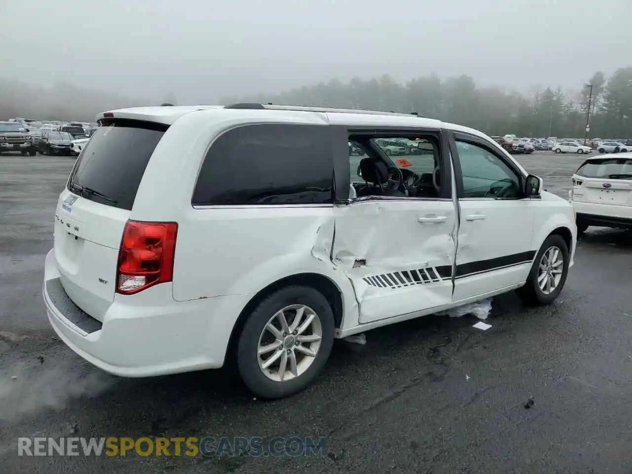 3 fotografías del automóvil dañado 2C4RDGCG7KR755118 DODGE CARAVAN 2019