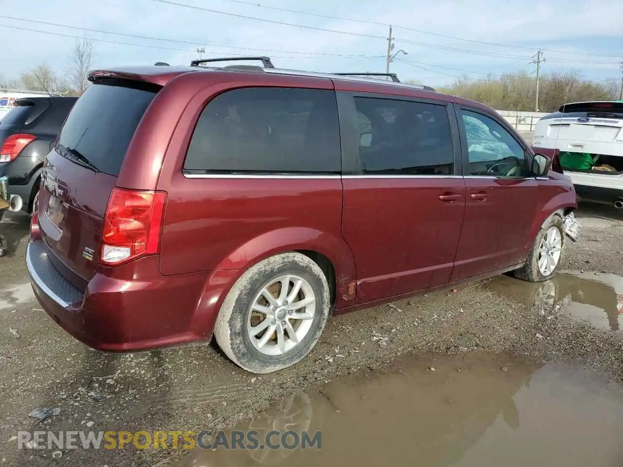 3 fotografías del automóvil dañado 2C4RDGCG9KR562257 DODGE CARAVAN 2019
