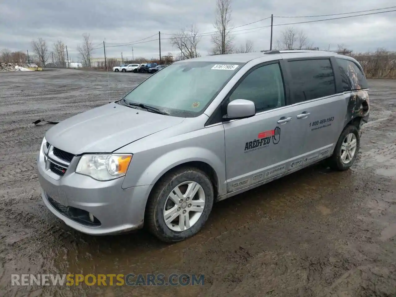 1 Фотография поврежденного автомобиля 2C4RDGDG3KR596208 DODGE CARAVAN 2019