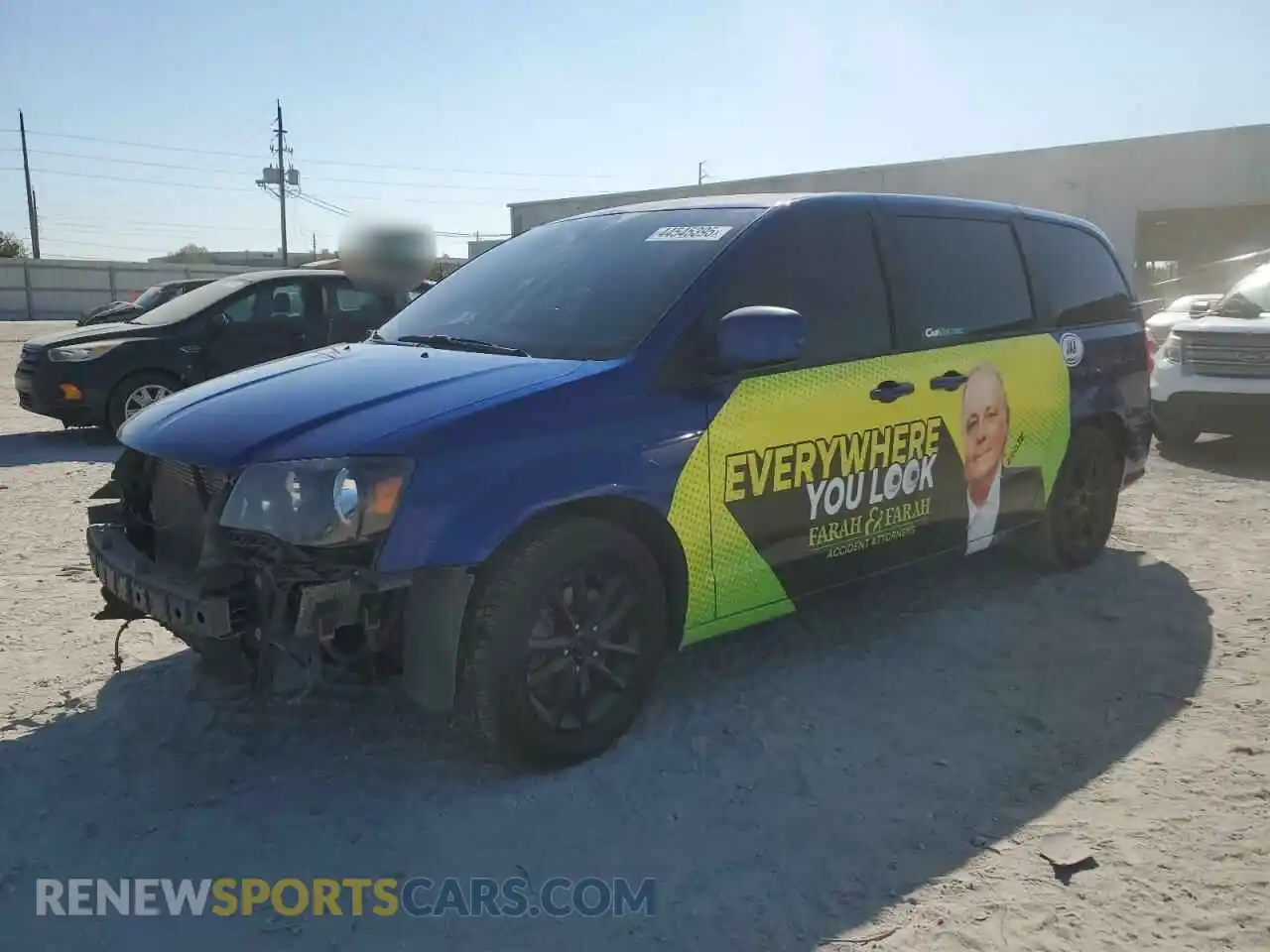 1 Photograph of a damaged car 2C4RDGEG0KR711250 DODGE CARAVAN 2019