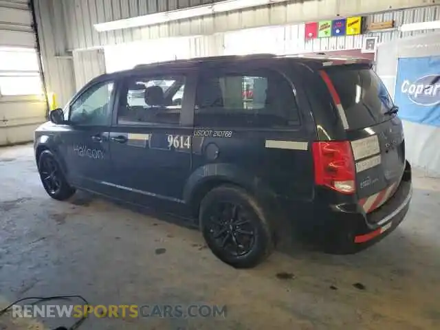2 Photograph of a damaged car 2C4RDGEG2KR744153 DODGE CARAVAN 2019