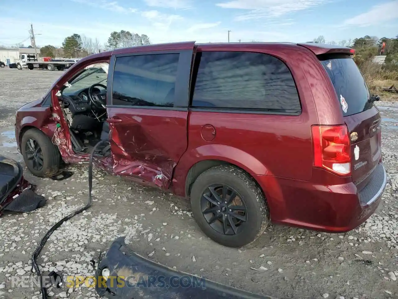 2 Photograph of a damaged car 2C4RDGEG9KR676000 DODGE CARAVAN 2019
