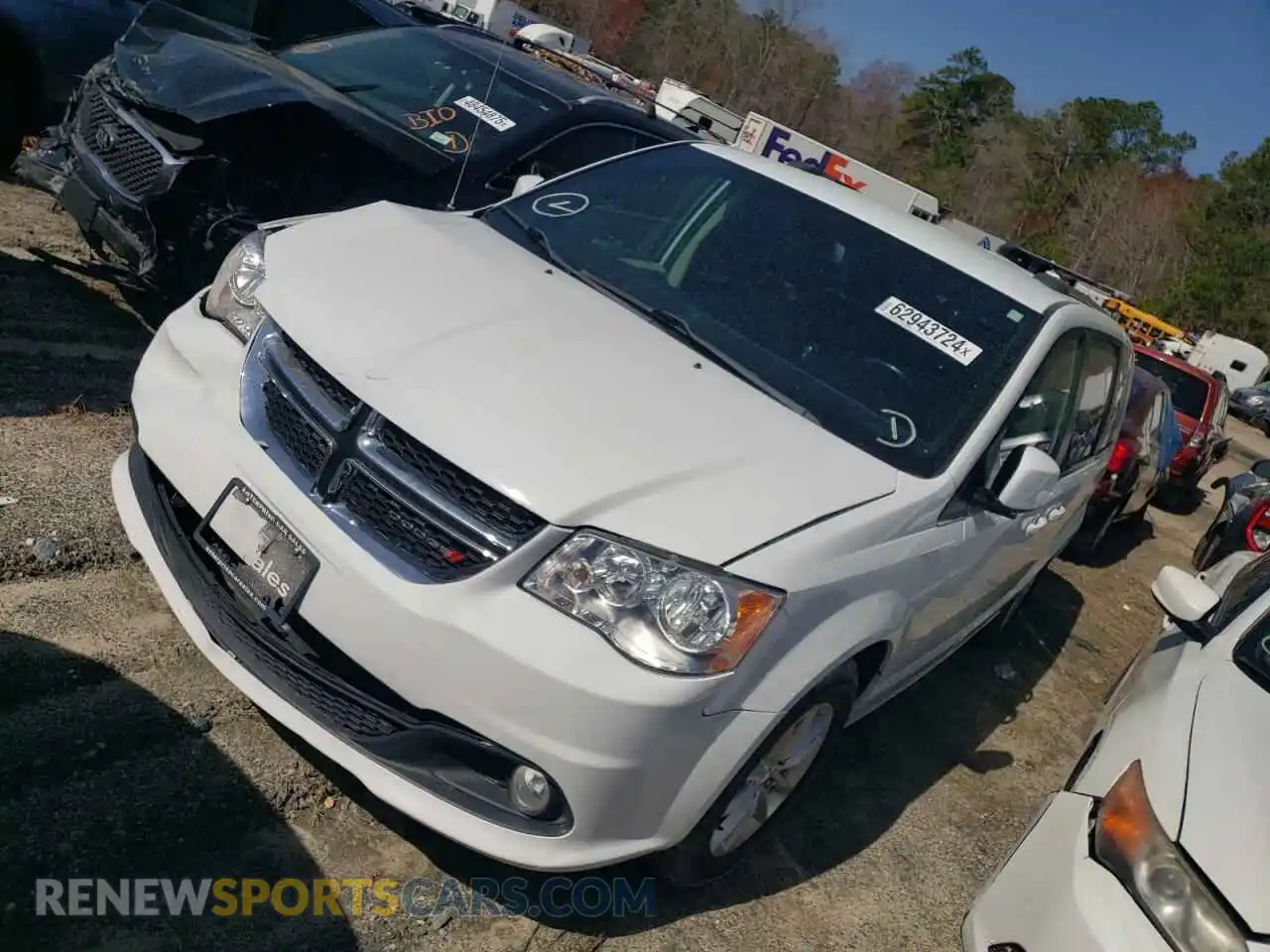 1 Photograph of a damaged car 2C4RDGCG6LR161704 DODGE CARAVAN 2020