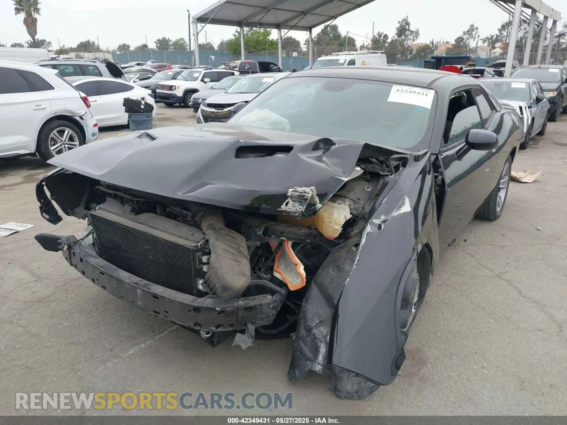 2 Photograph of a damaged car 2C3CDZAG2KH701594 DODGE CHALLENGER 2019