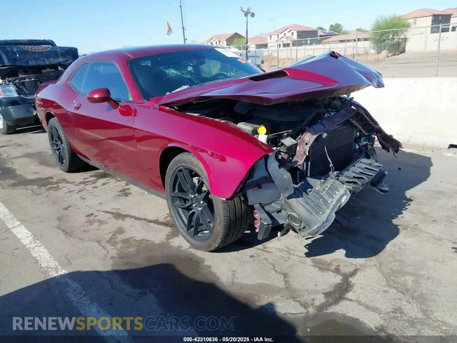 1 Photograph of a damaged car 2C3CDZAG3KH744129 DODGE CHALLENGER 2019