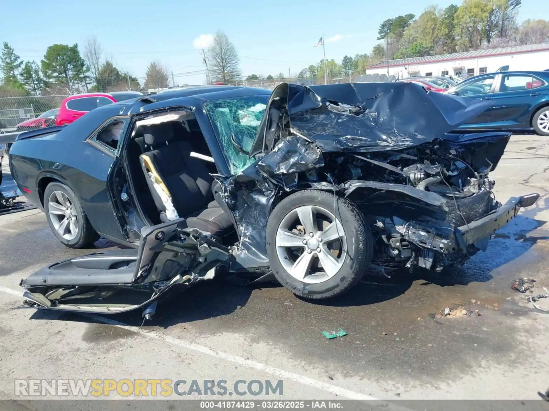 1 Photograph of a damaged car 2C3CDZAG6KH525696 DODGE CHALLENGER 2019