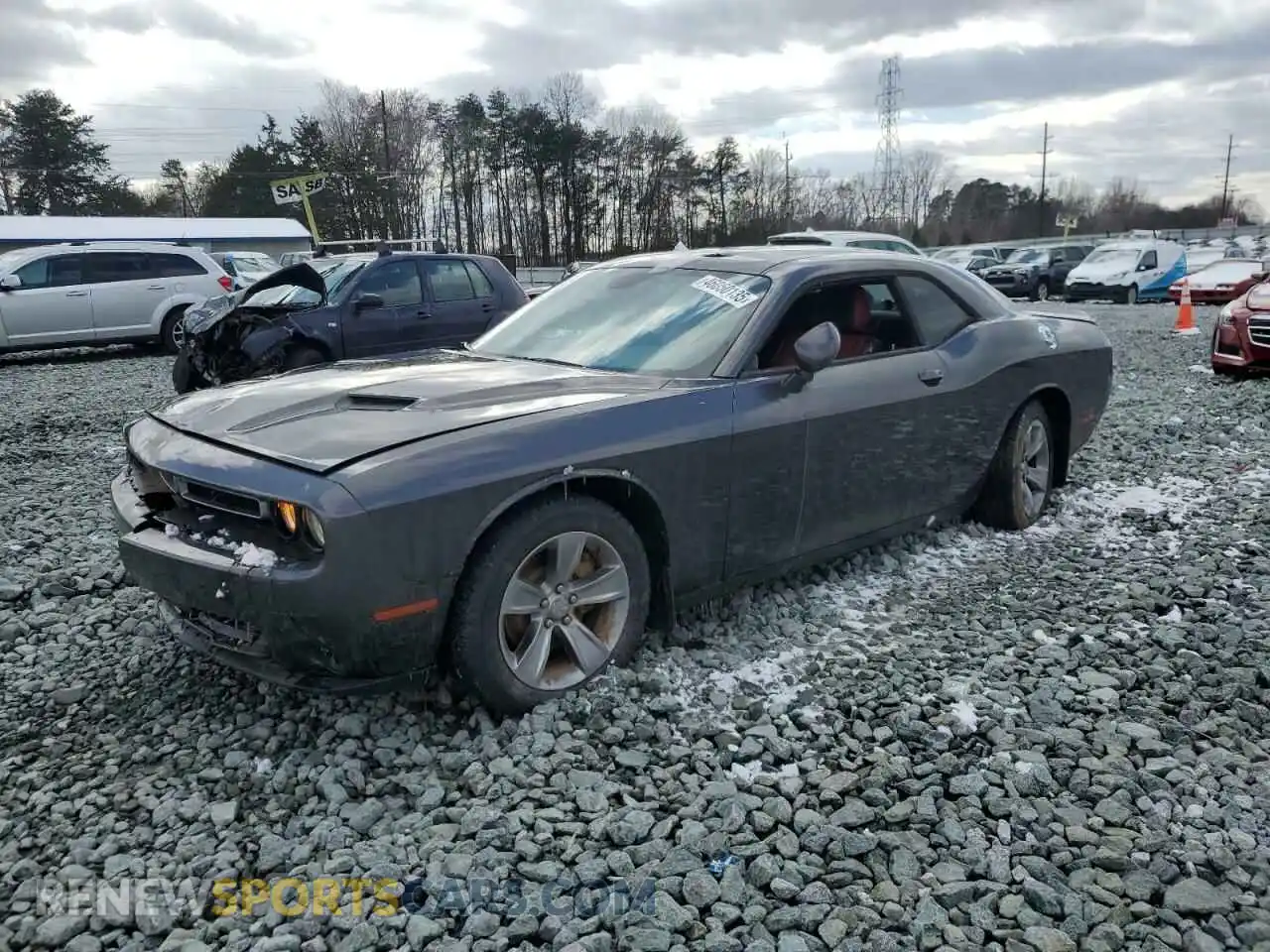 1 Photograph of a damaged car 2C3CDZAGXKH744743 DODGE CHALLENGER 2019