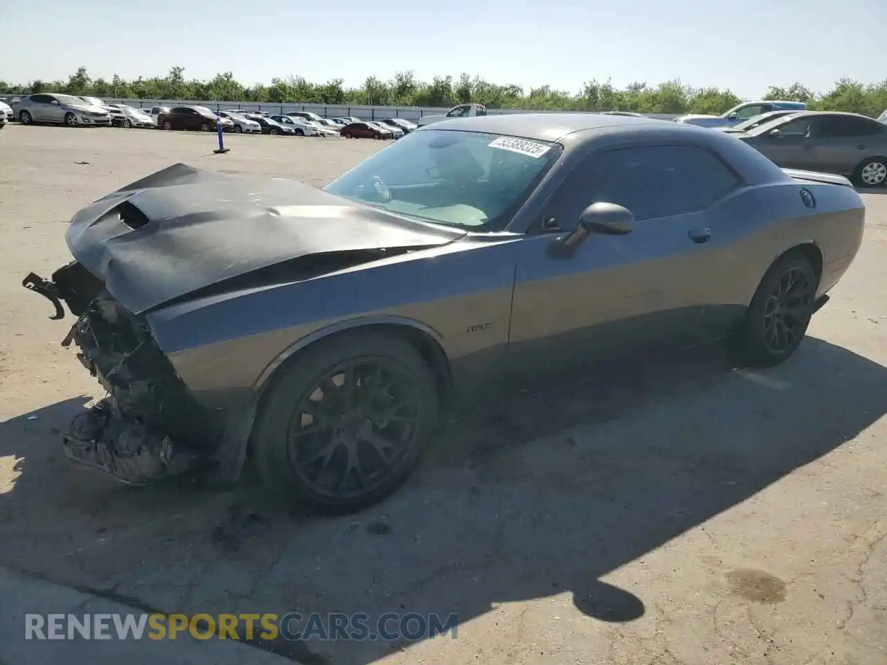 1 Photograph of a damaged car 2C3CDZBT4KH540452 DODGE CHALLENGER 2019