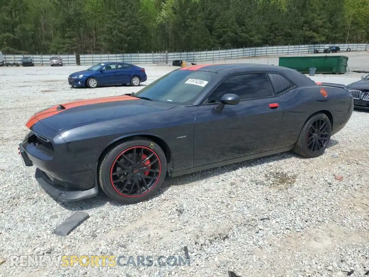 1 Photograph of a damaged car 2C3CDZBT7KH641209 DODGE CHALLENGER 2019