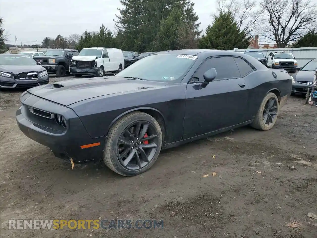 1 Photograph of a damaged car 2C3CDZBT8KH680276 DODGE CHALLENGER 2019