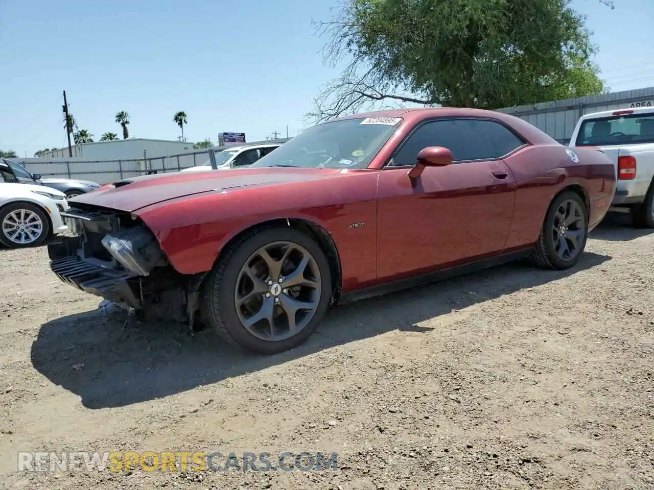 1 Photograph of a damaged car 2C3CDZBT8KH747751 DODGE CHALLENGER 2019