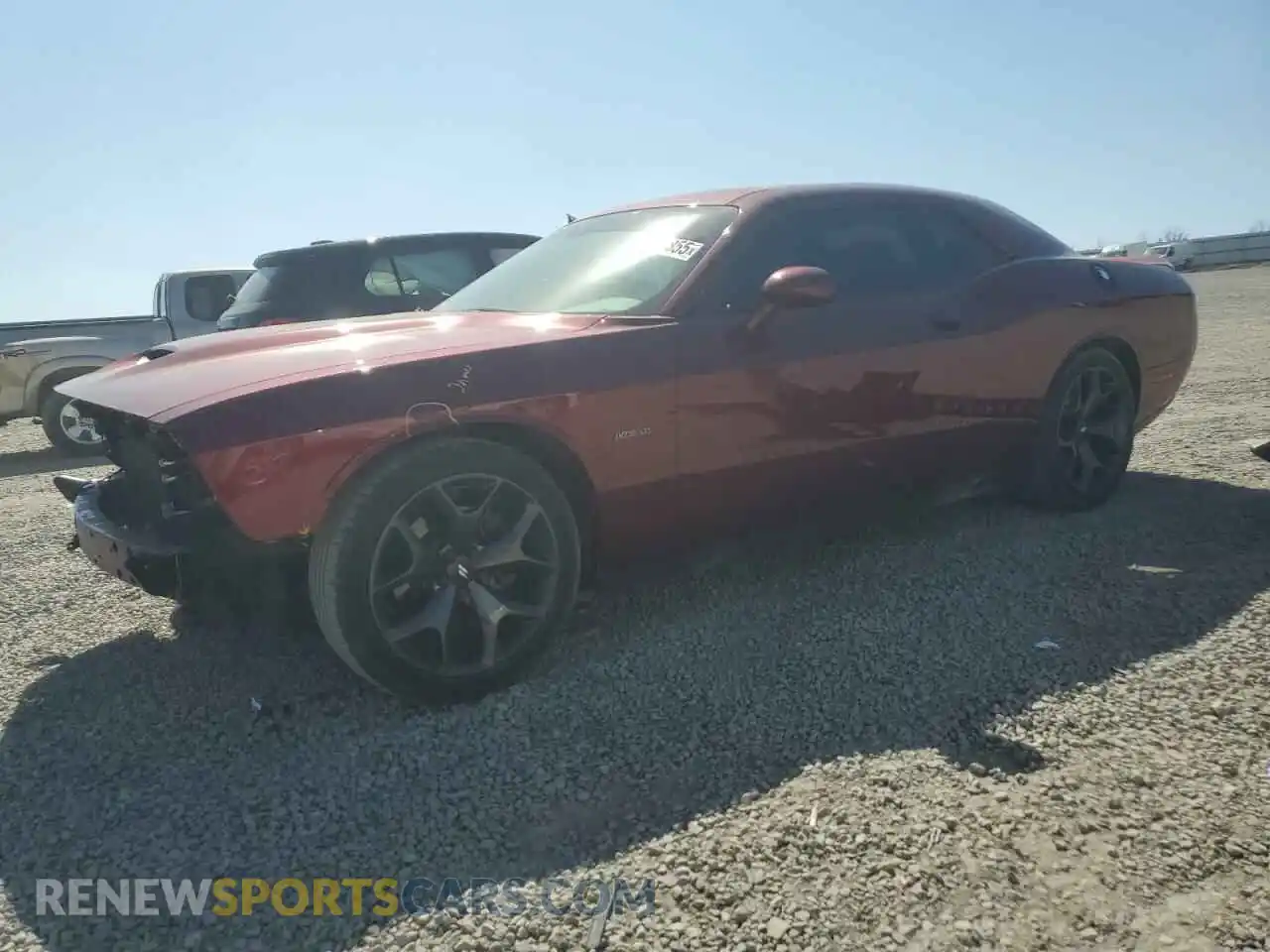 1 Photograph of a damaged car 2C3CDZBTXKH627689 DODGE CHALLENGER 2019