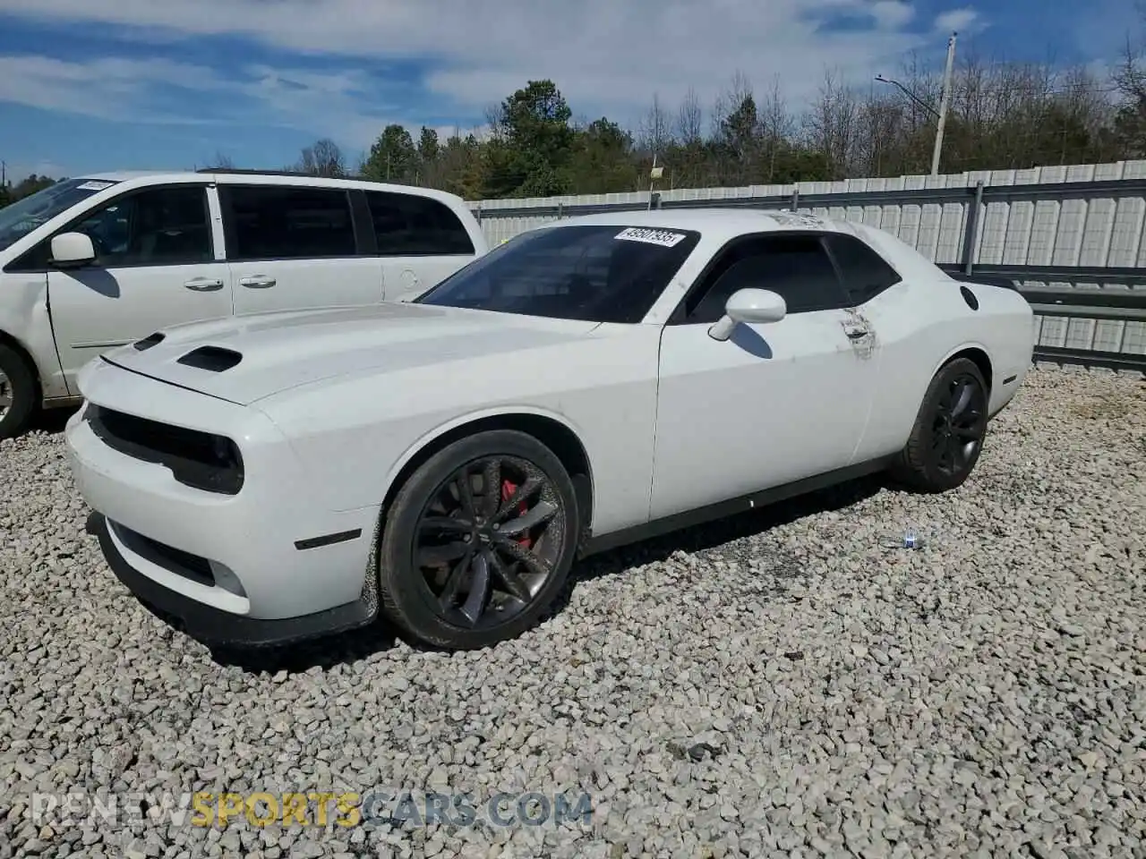 1 Photograph of a damaged car 2C3CDZC9XKH683358 DODGE CHALLENGER 2019