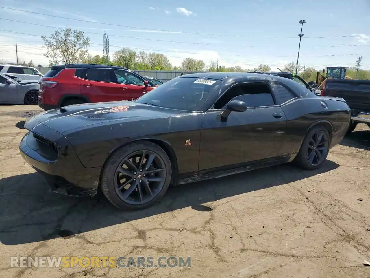 1 Photograph of a damaged car 2C3CDZFJ0KH707009 DODGE CHALLENGER 2019