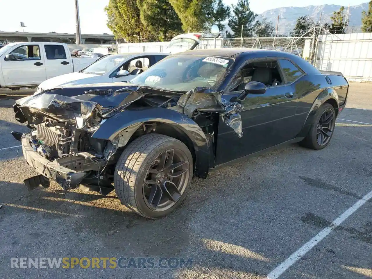 1 Photograph of a damaged car 2C3CDZFJ8KH702091 DODGE CHALLENGER 2019
