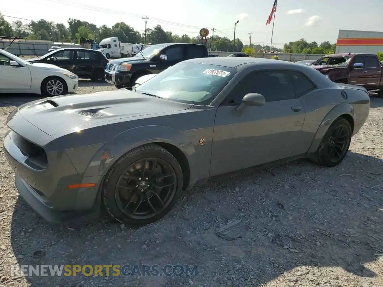 1 Photograph of a damaged car 2C3CDZFJ9KH624100 DODGE CHALLENGER 2019