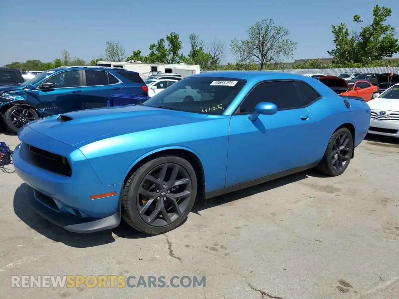 1 Photograph of a damaged car 2C3CDZJG2KH557965 DODGE CHALLENGER 2019