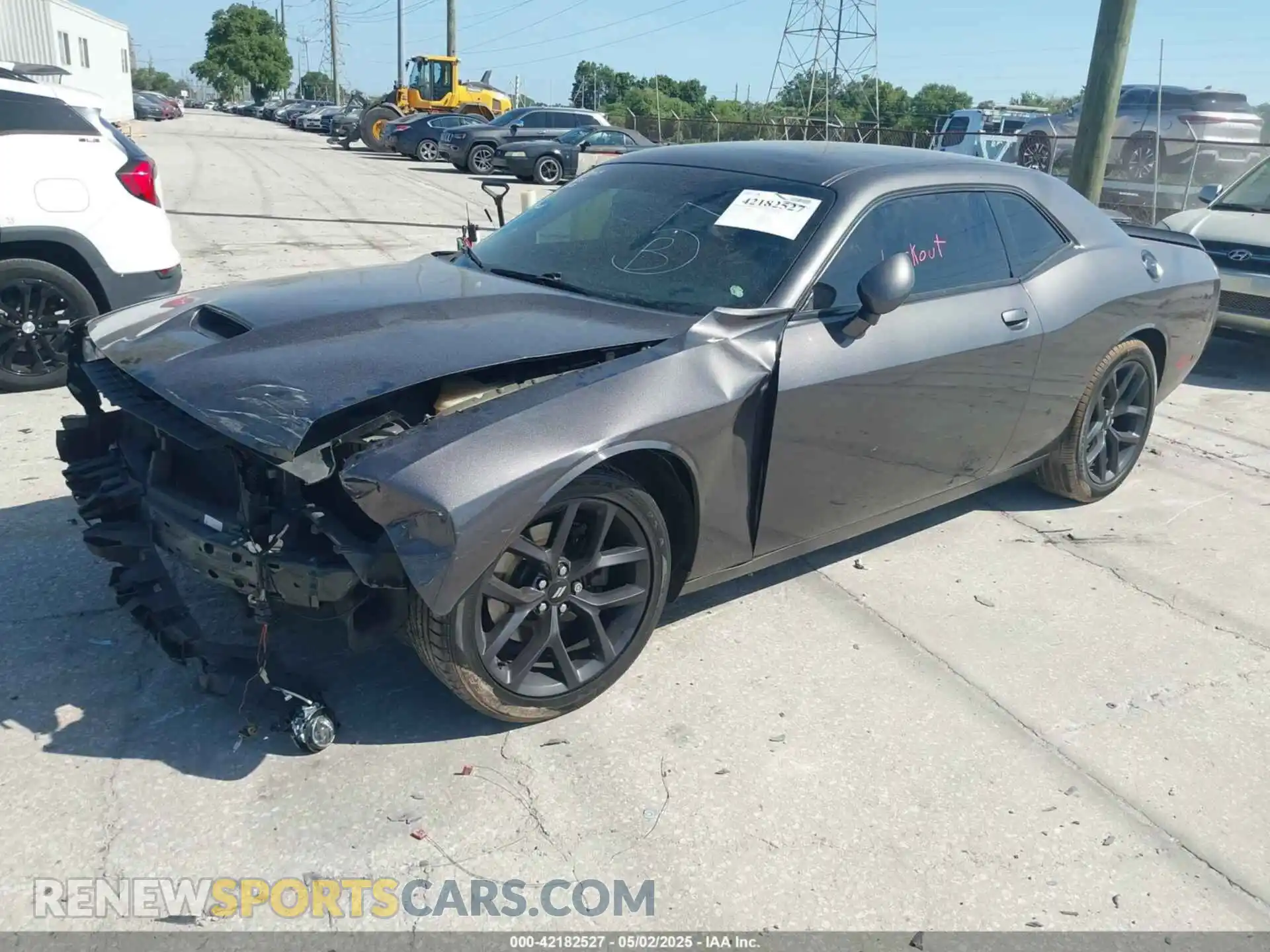 2 Photograph of a damaged car 2C3CDZJG9KH708803 DODGE CHALLENGER 2019