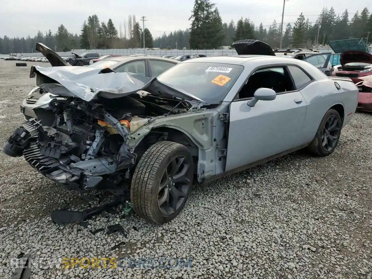 1 Photograph of a damaged car 2C3CDZAG4LH235989 DODGE CHALLENGER 2020