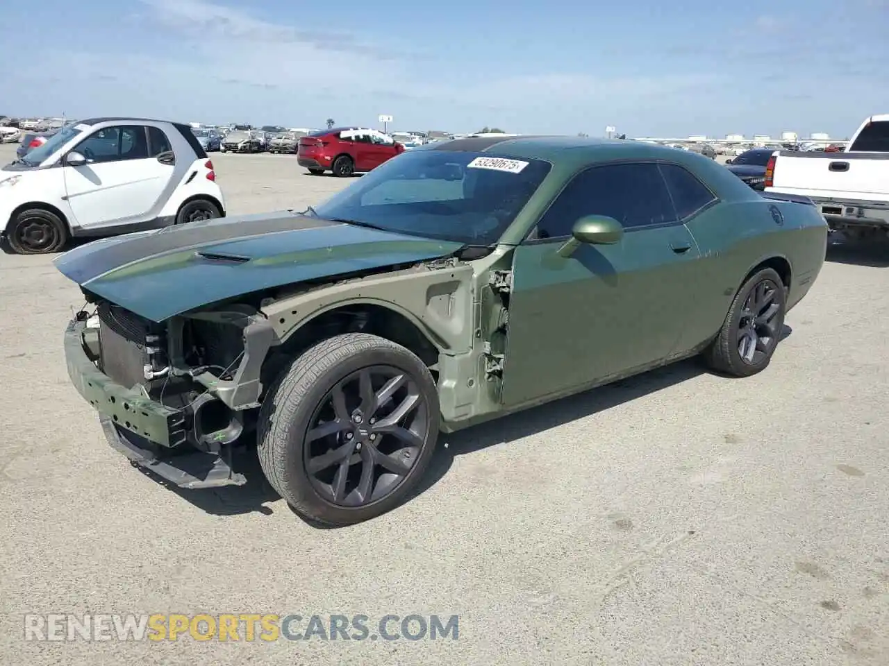 1 Photograph of a damaged car 2C3CDZAG5LH105588 DODGE CHALLENGER 2020