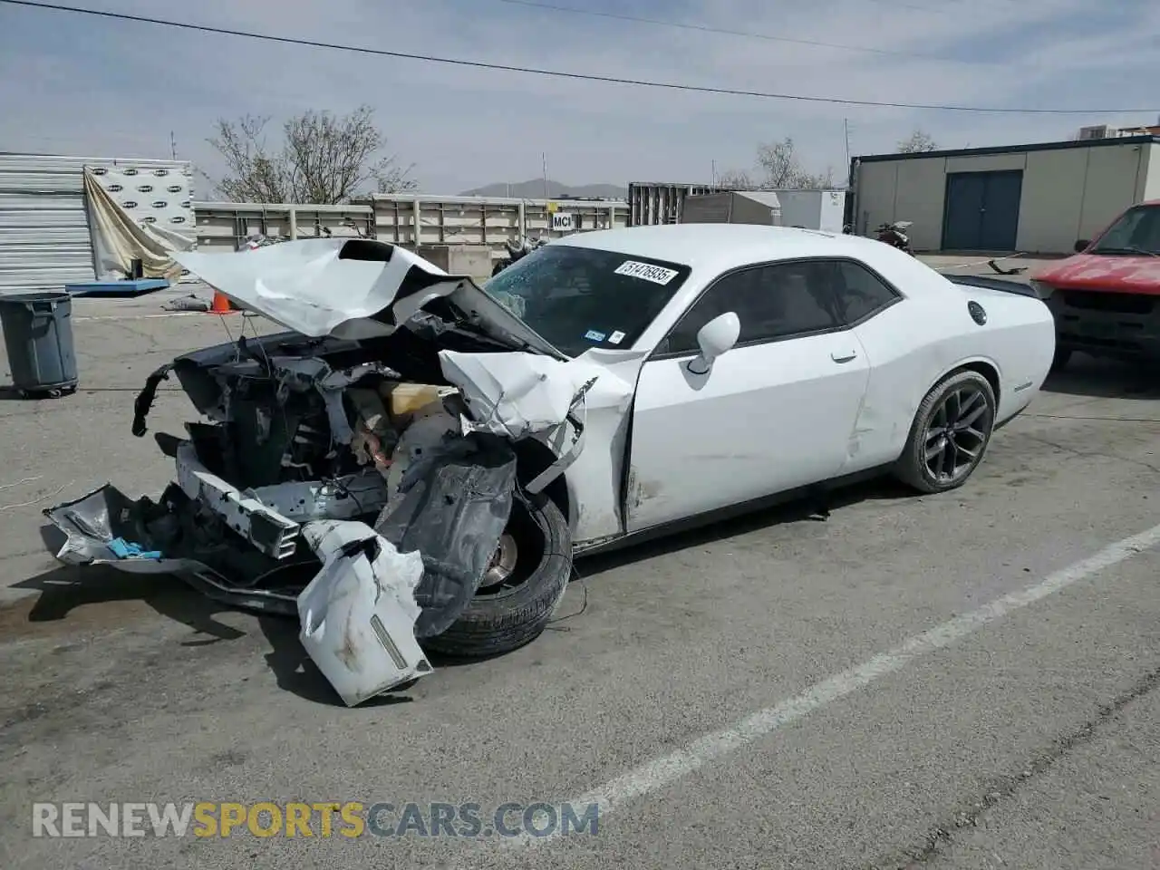 1 Photograph of a damaged car 2C3CDZAG5LH161482 DODGE CHALLENGER 2020