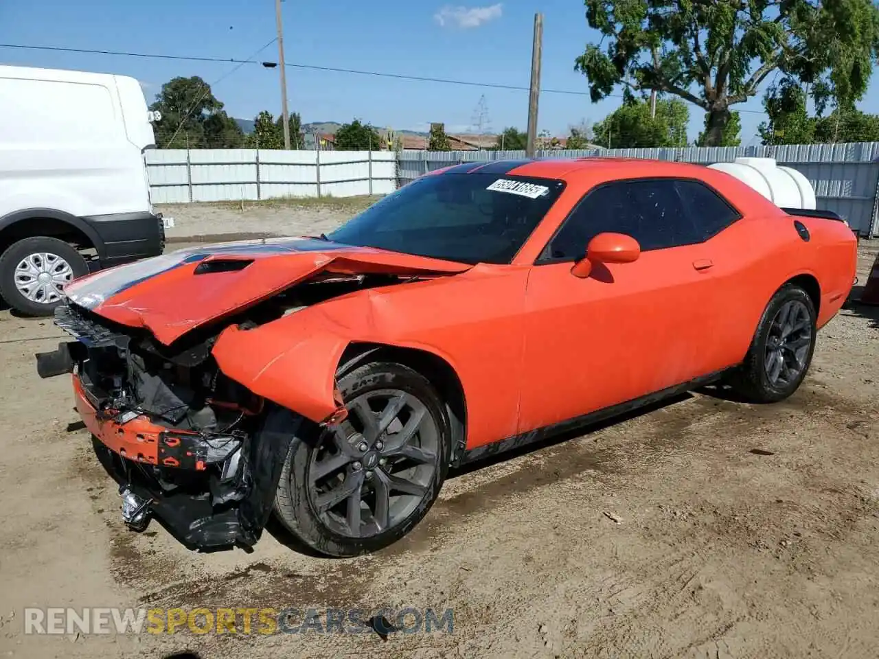 1 Photograph of a damaged car 2C3CDZAGXLH143429 DODGE CHALLENGER 2020