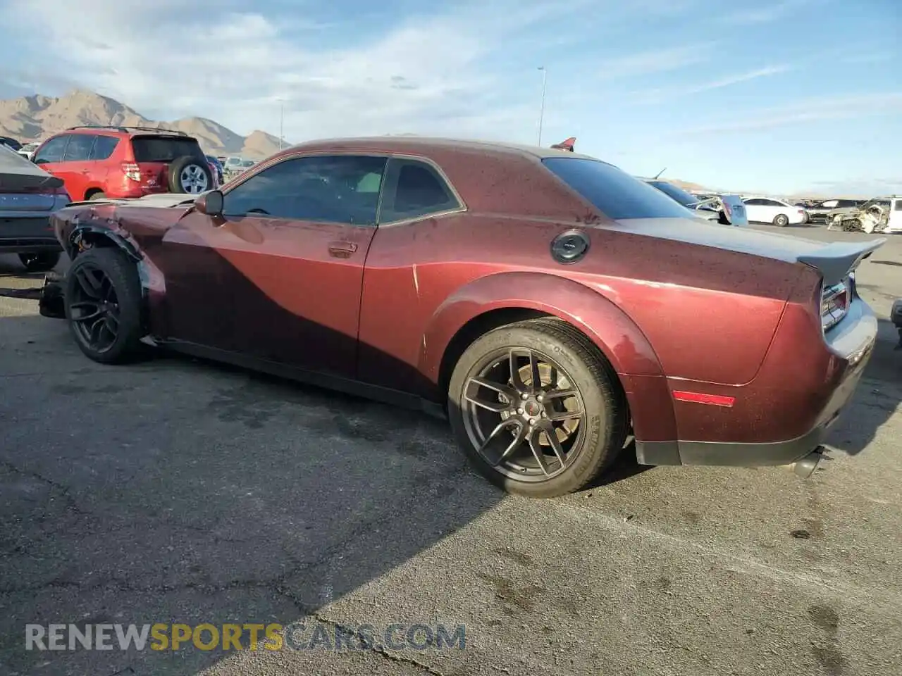 2 Photograph of a damaged car 2C3CDZFJ7LH142808 DODGE CHALLENGER 2020