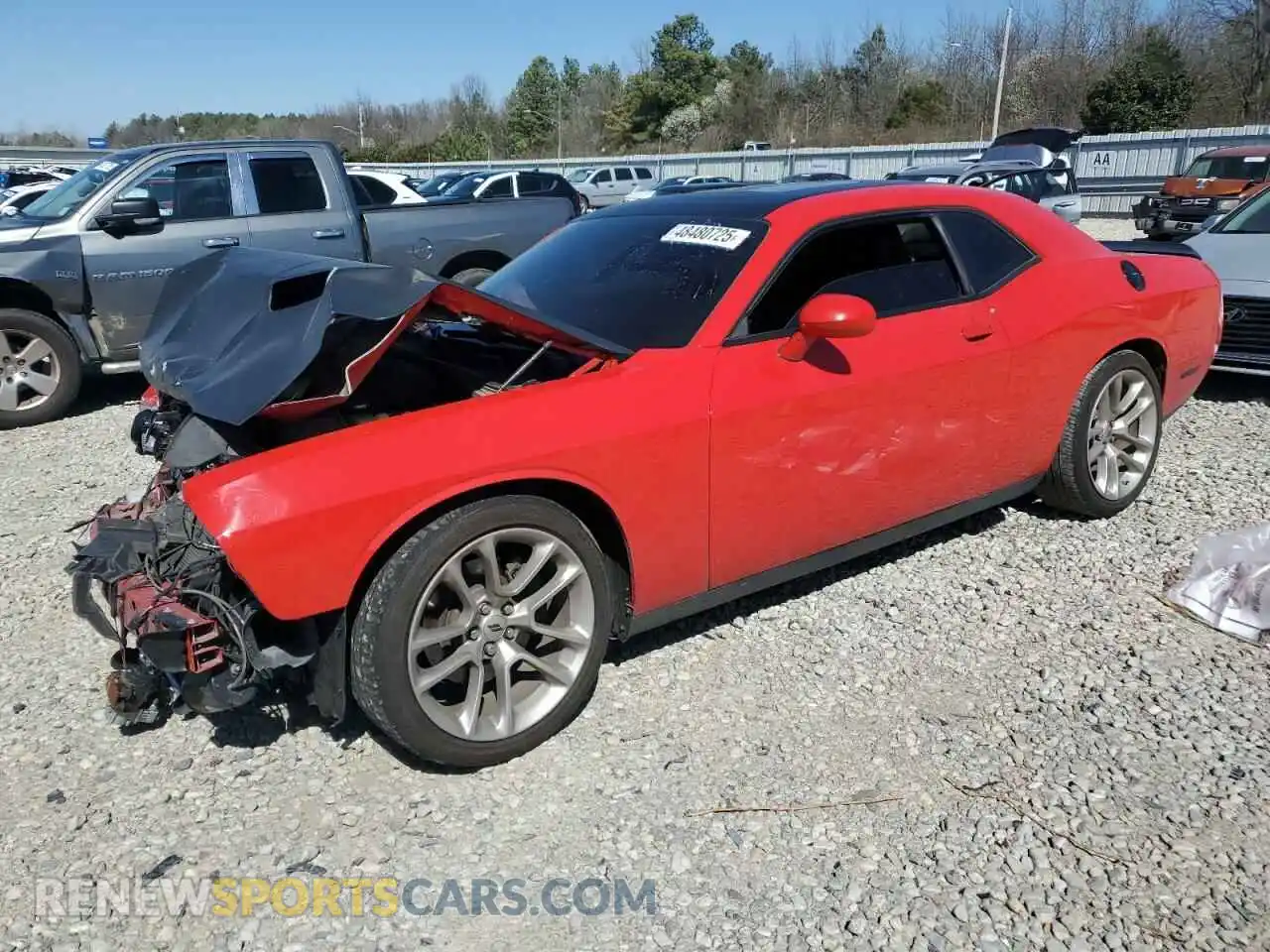1 Photograph of a damaged car 2C3CDZJG5LH138607 DODGE CHALLENGER 2020