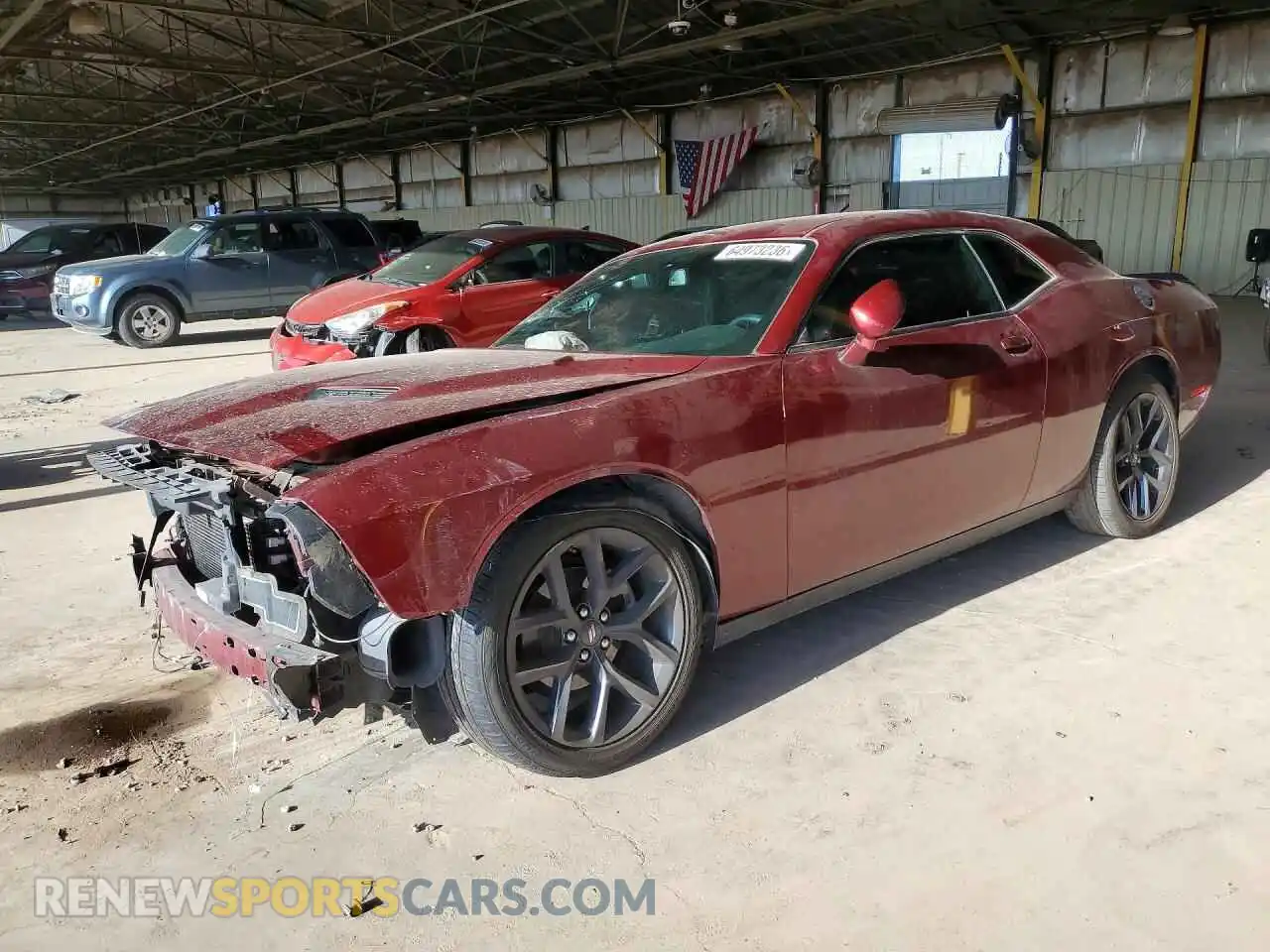 1 Photograph of a damaged car 2C3CDZAG1MH573304 DODGE CHALLENGER 2021