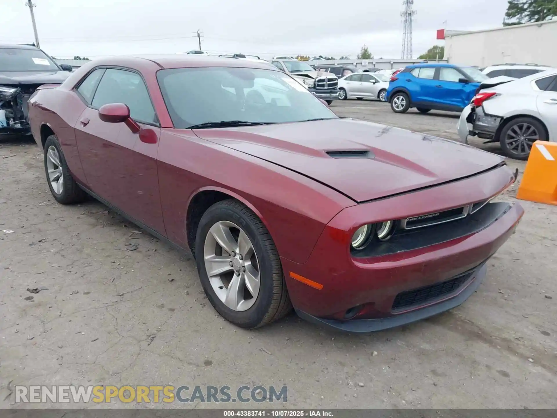 1 Photograph of a damaged car 2C3CDZAG1MH615826 DODGE CHALLENGER 2021